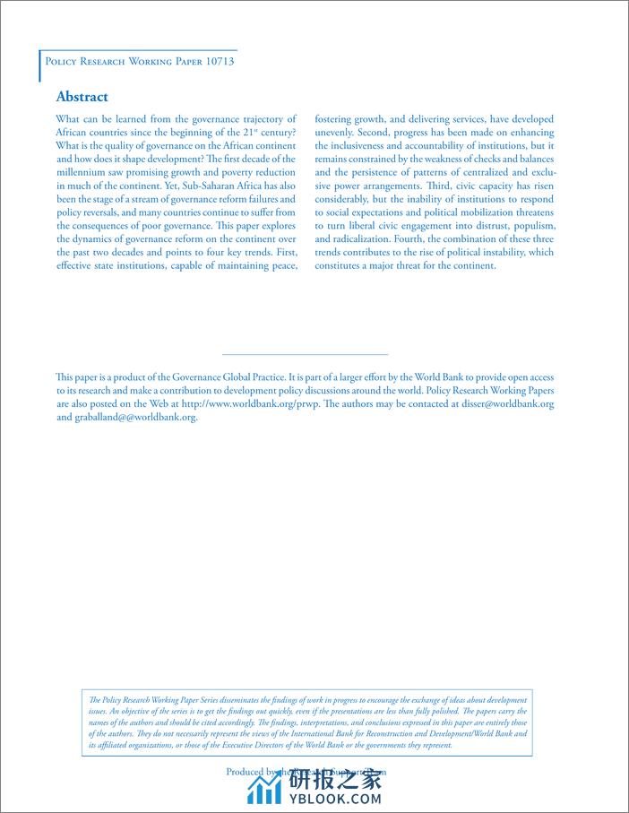 世界银行-21世纪撒哈拉以南非洲的治理：四大趋势和不确定的前景（英）-2024.3-43页 - 第2页预览图