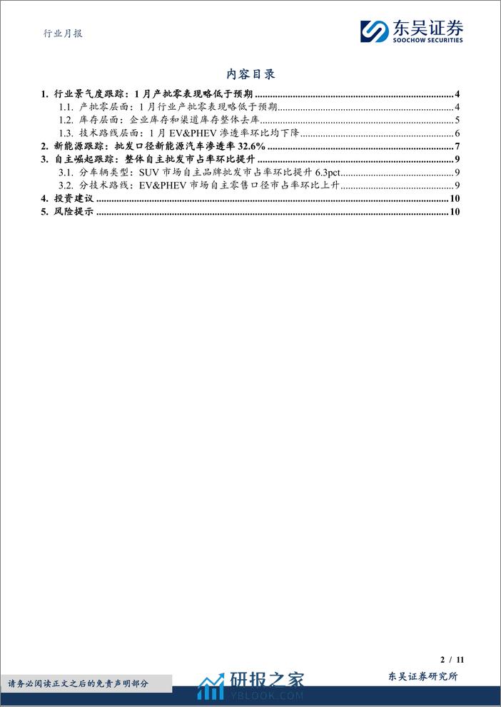 新能源1月月报：1月零售表现略好于预期，新能源渗透率33%-20240228-东吴证券-11页 - 第2页预览图