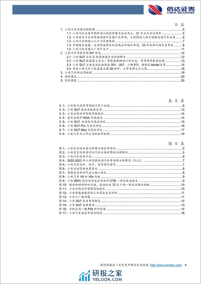 汽车行业小米汽车：从0到1的重要机遇，新势力强势玩家登场-240409-信达证券-22页 - 第4页预览图