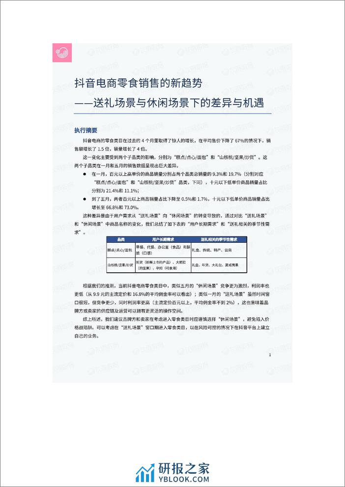 抖音电商零食销售新趋势_送礼场景与休闲场景下的差异与机遇 - 第2页预览图