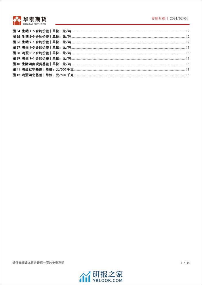 养殖月报：节前消费提振，生猪现货大幅上涨-20240204-华泰期货-14页 - 第4页预览图