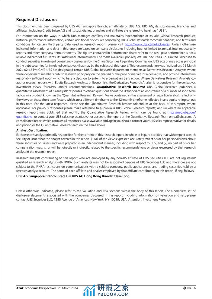 UBS Economics-APAC Economic Perspectives _ASEAN Monthly CPI read-throughs...-107211941 - 第6页预览图