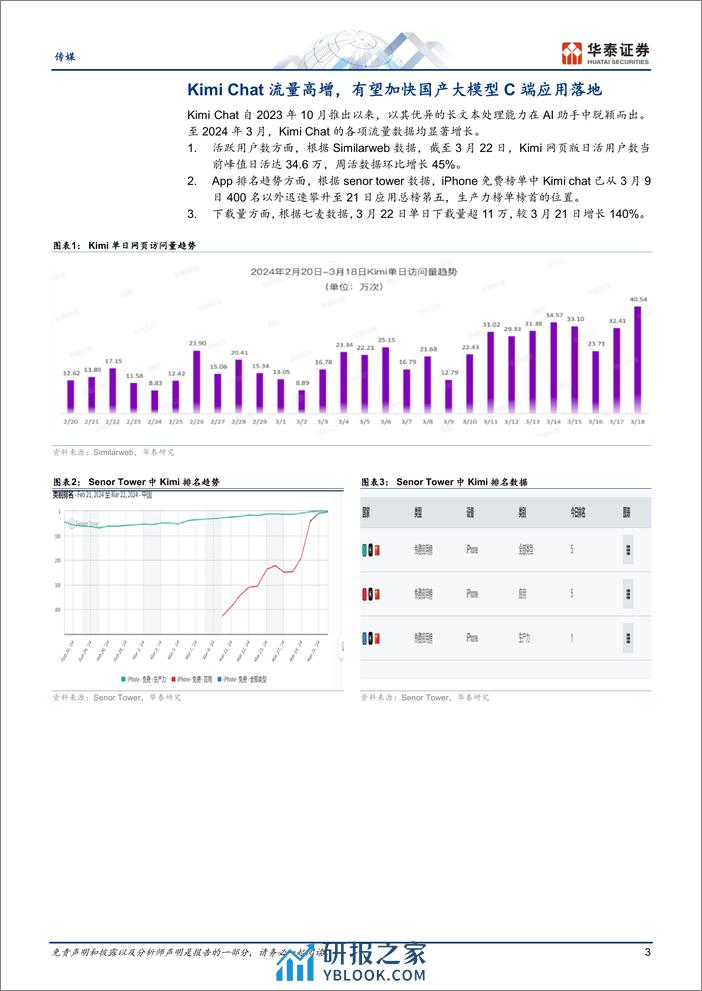 传媒专题研究：Kimi出圈，加速国内AI应用发展 - 第3页预览图