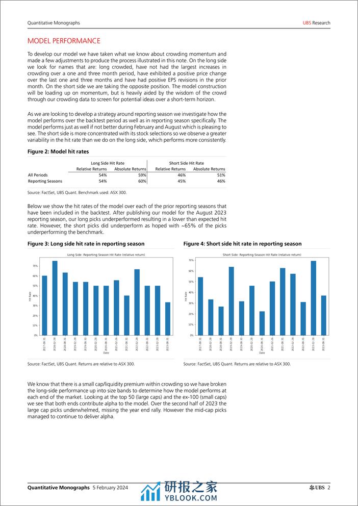 UBS Equities-Quantitative Monographs _Wisdom of the Crowd Into Reporting ...-106343787 - 第2页预览图