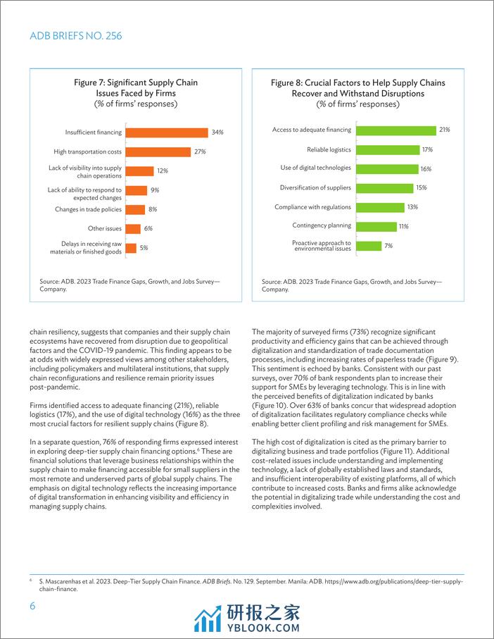 ADB：2023年贸易融资缺口、增长和就业调查报告（英文） - 第6页预览图