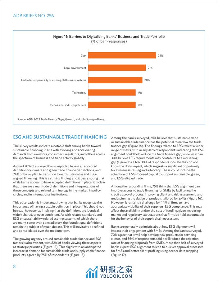ADB：2023年贸易融资缺口、增长和就业调查报告（英文） - 第8页预览图