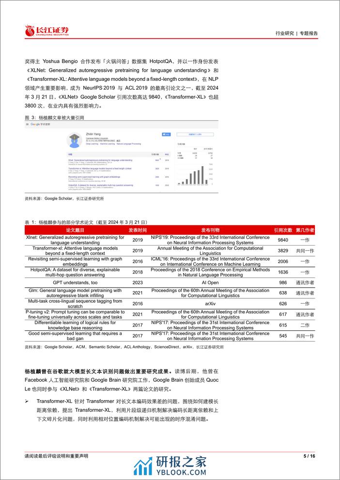 软件与服务行业月之暗面：长文本能力点亮国产大模型发展之路-240324-长江证券-16页 - 第5页预览图