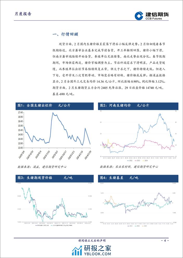 生猪月报：供需双增 反弹或延续-20240301-建信期货-16页 - 第4页预览图