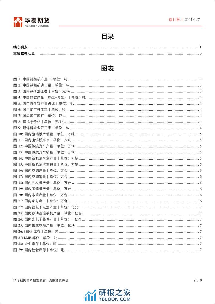 华泰期货-锡月报：供应紧张情况开始显现锡价或受支撑-240107 - 第2页预览图