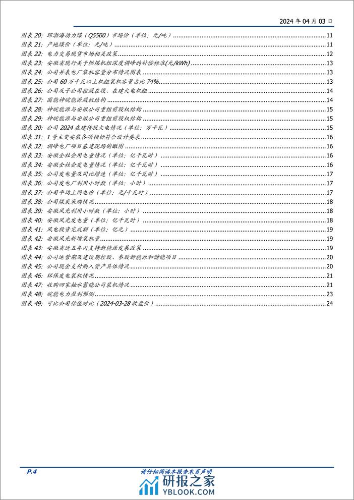 皖能电力-000543.SZ-以皖为基，外延、内生同步扩张，火绿储多轮驱动-20240403-国盛证券-25页 - 第4页预览图