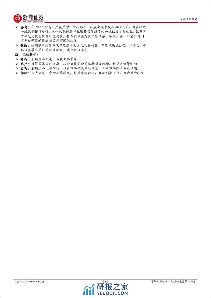 金融地产更新报告：金融地产24Q1业绩前瞻-240324-浙商证券-12页 - 第2页预览图