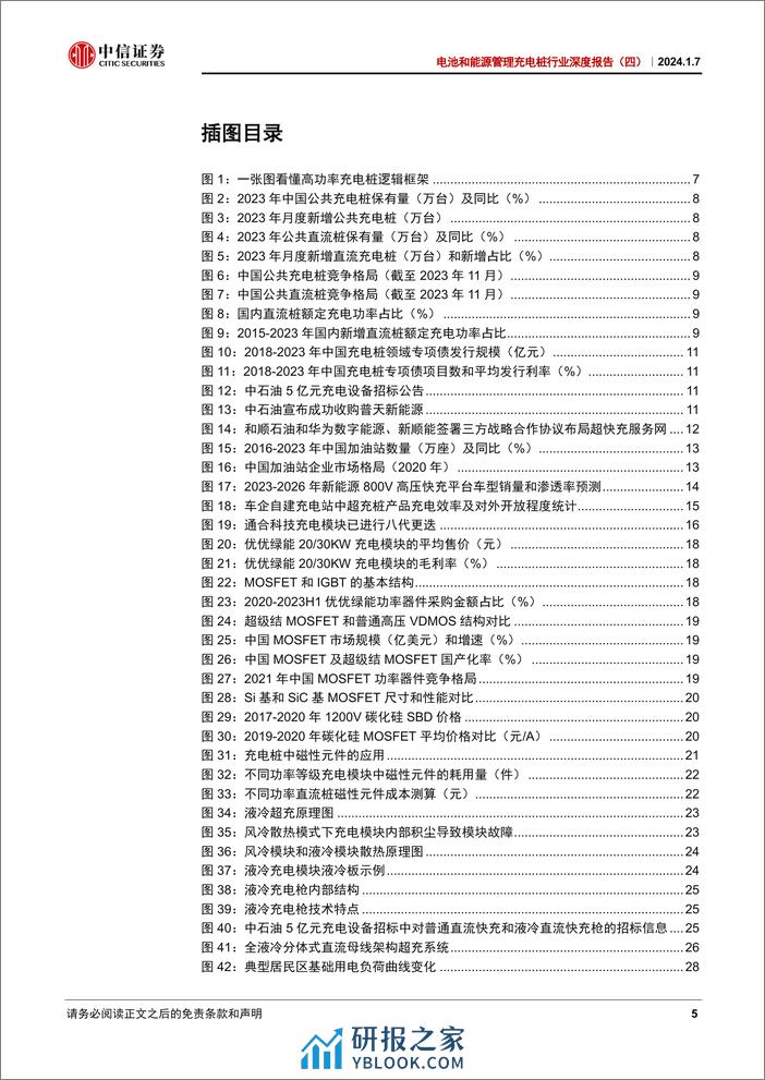 中信证券-电池和能源管理_充电桩行业深度报告（四）：超充桩高功率驱动下的技术升级和价值提升-240108 - 第5页预览图