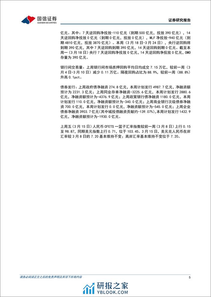 货币政策与流动性观察：资金面维持韧性-240319-国信证券-14页 - 第4页预览图