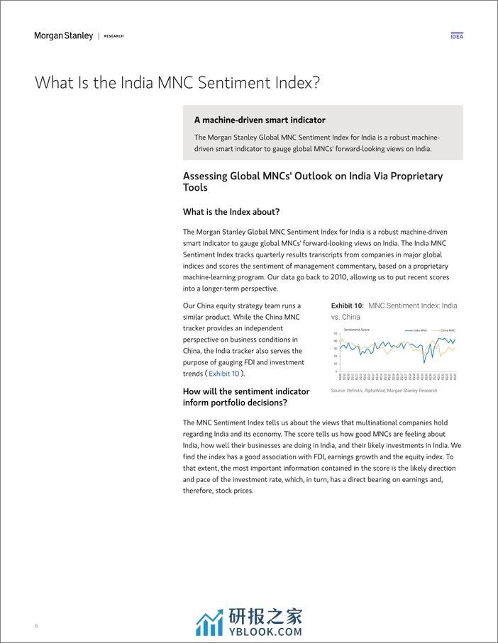 Morgan Stanley-India Equity Strategy MNC Sentiment Index (4Q23) Soaring S...-106896390 - 第6页预览图