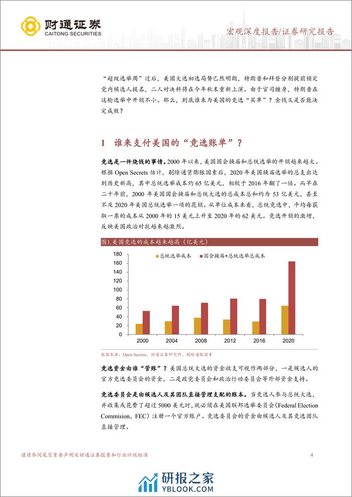 美国大选深度观察之二：金钱能否定成败？-240325-财通证券-17页 - 第4页预览图