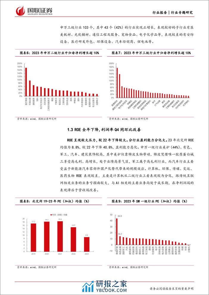 北交所：23Q4业绩环增同降，CAPEX弱回升-240310-国联证券-12页 - 第5页预览图