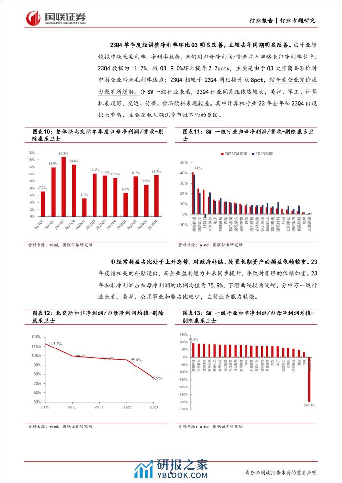 北交所：23Q4业绩环增同降，CAPEX弱回升-240310-国联证券-12页 - 第6页预览图