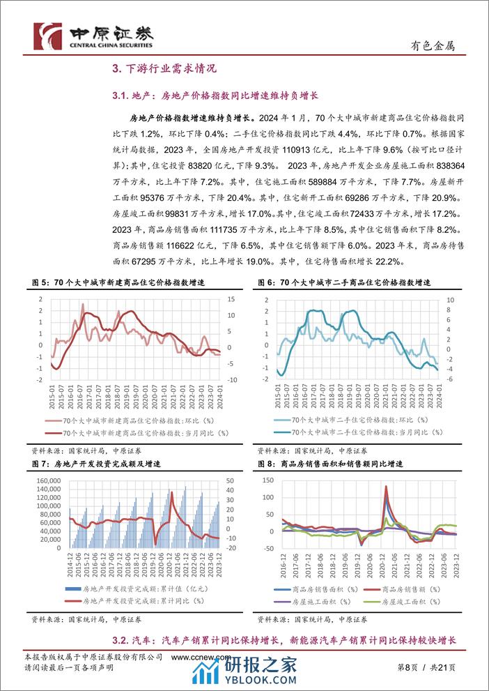 有色金属行业月报：板块表现较好，金属价格涨跌互现-240305-中原证券-21页 - 第7页预览图