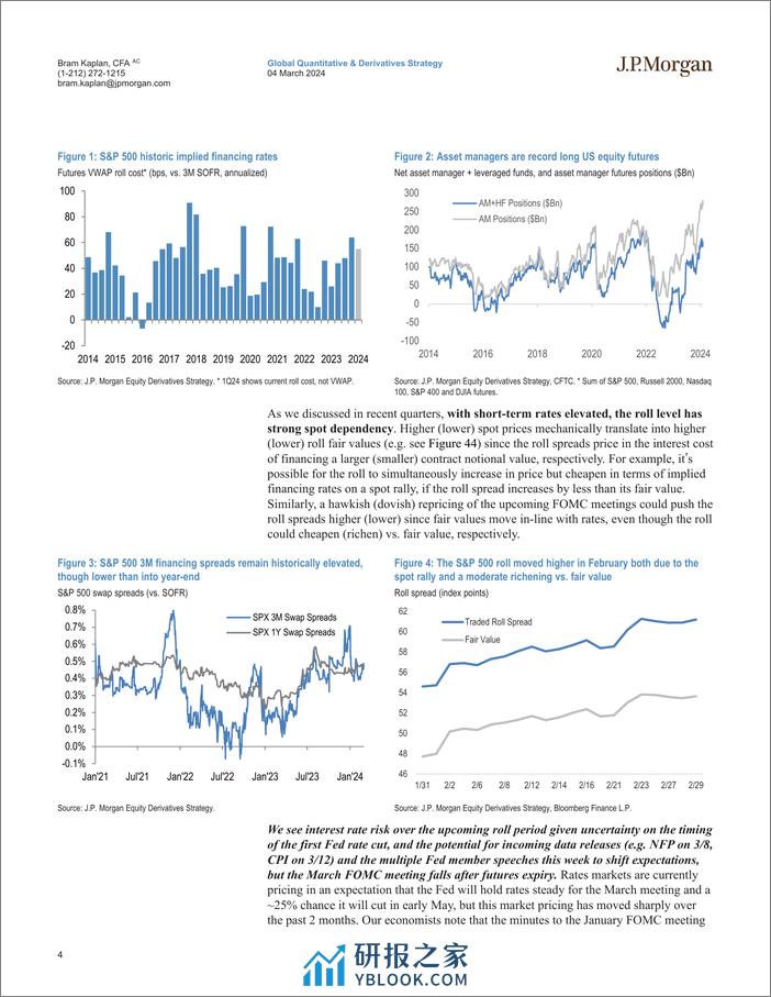 JPMorgan-US Equity Futures Rollover Outlook March - June 2024-106842974 - 第4页预览图