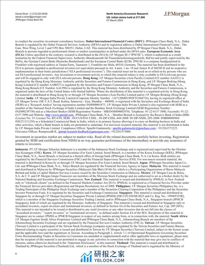 JPMorgan Econ  FI-US Initial claims hold at 217,000-106913942 - 第6页预览图