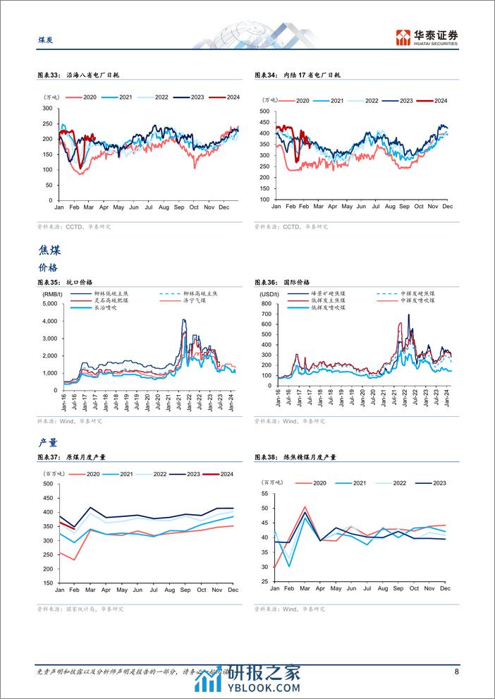 煤炭行业动态点评-1Q24：煤价承压但业绩表现或分化-240402-华泰证券-14页 - 第8页预览图