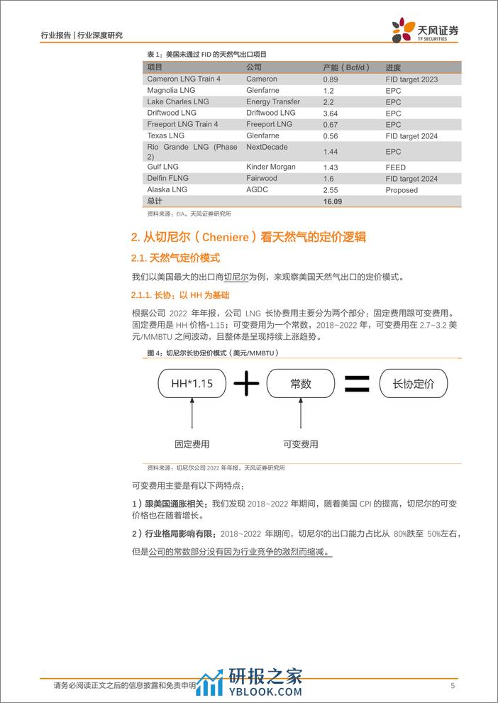 石油石化行业报告：美国天然气出口或将进入增长期，如何展望气价？-240314-天风证券-11页 - 第4页预览图