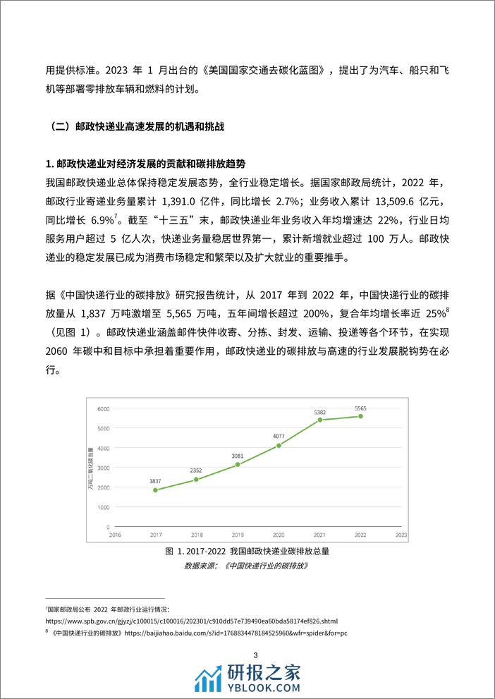 邮政快递业低碳发展路径研究与策略报告 - 第7页预览图