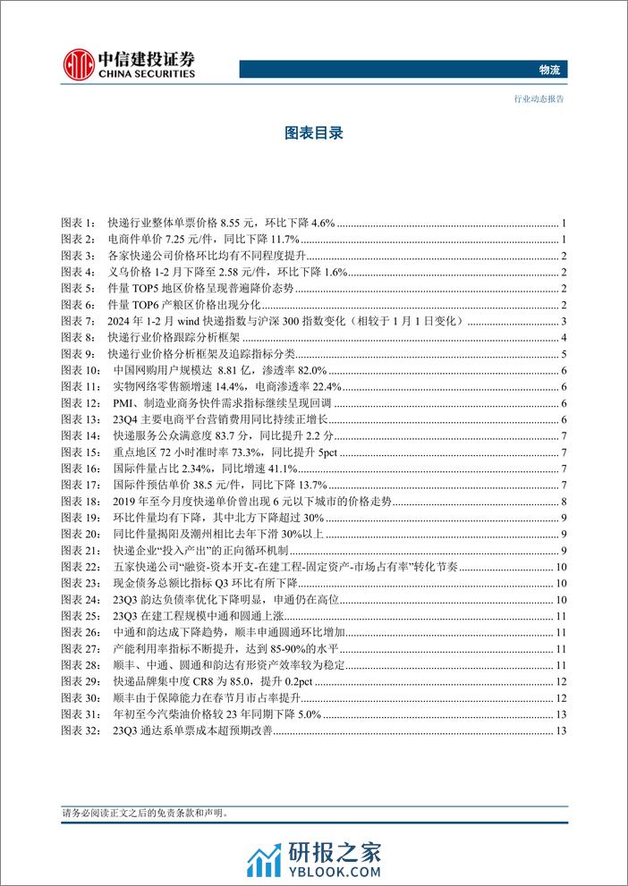 物流行业：快递品牌春节期间策略积极，前2月行业量价表现超预期-240324-中信建投-19页 - 第3页预览图