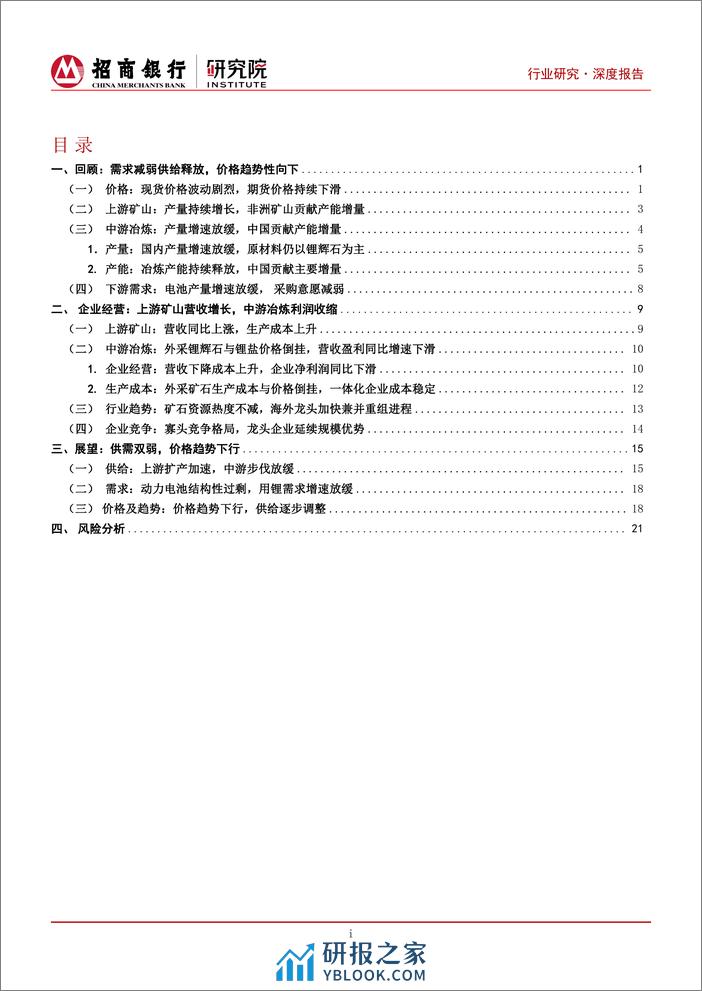 锂行业深度研究之2024年展望：上游矿山承压，中游增速放缓-20240206-招商银行-26页 - 第2页预览图