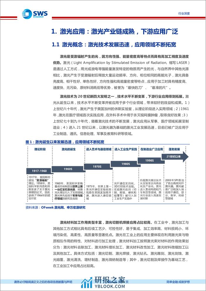 激光专题系列深度报告之三：通用激光赛道持续景气，竞争格局优化龙头受益 - 第6页预览图