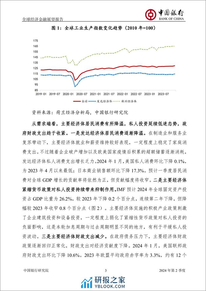 全球经济金融展望报告2024年第2季度(总第58期)：全球经济增长动能持续承压，货币政策周期迎来拐点-240401-中国银行-61页 - 第5页预览图