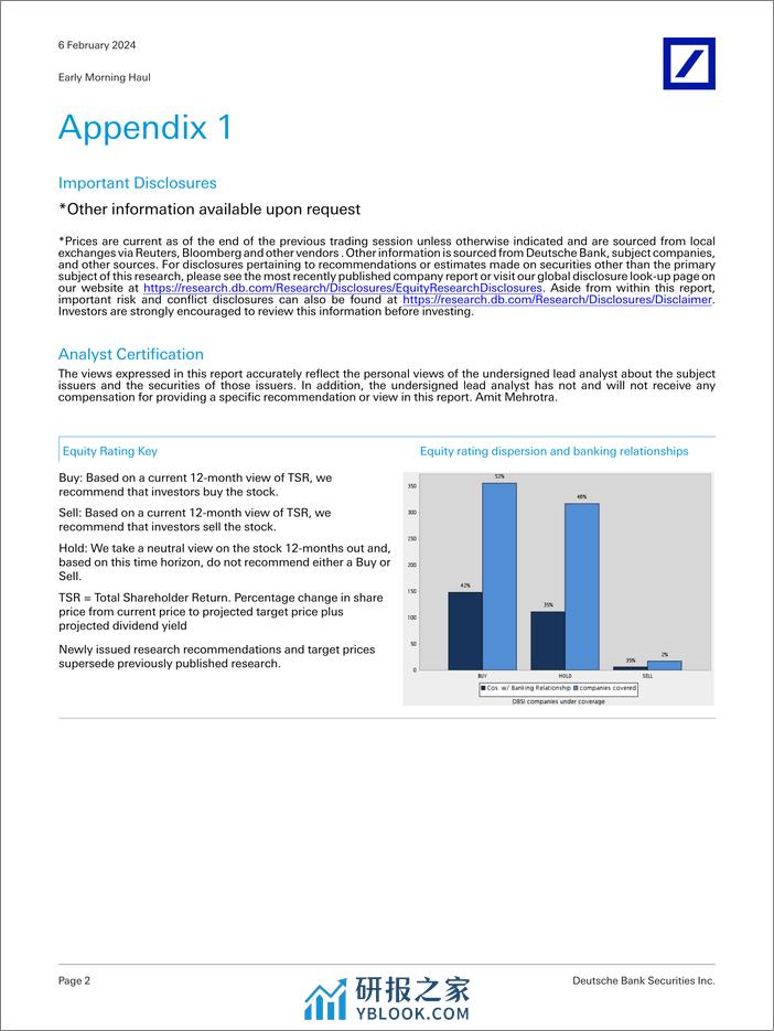 Deutsche Bank-Early Morning Haul Rail carloads, Truck rates, Diesel-106367028 - 第2页预览图