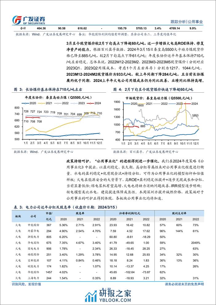 公用事业行业深度跟踪：年报将至——升华火电三部曲 - 第8页预览图