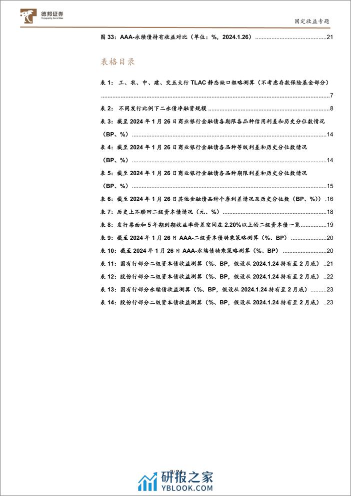 债券策略系列之二十：二永债投资分析框架的再思考-20240202-德邦证券-25页 - 第4页预览图