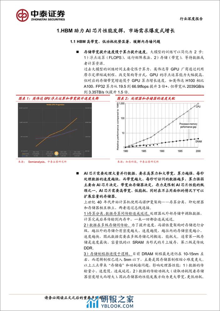 AI系列之HBM-AI硬件核心-需求爆发增长-中泰证券 - 第5页预览图