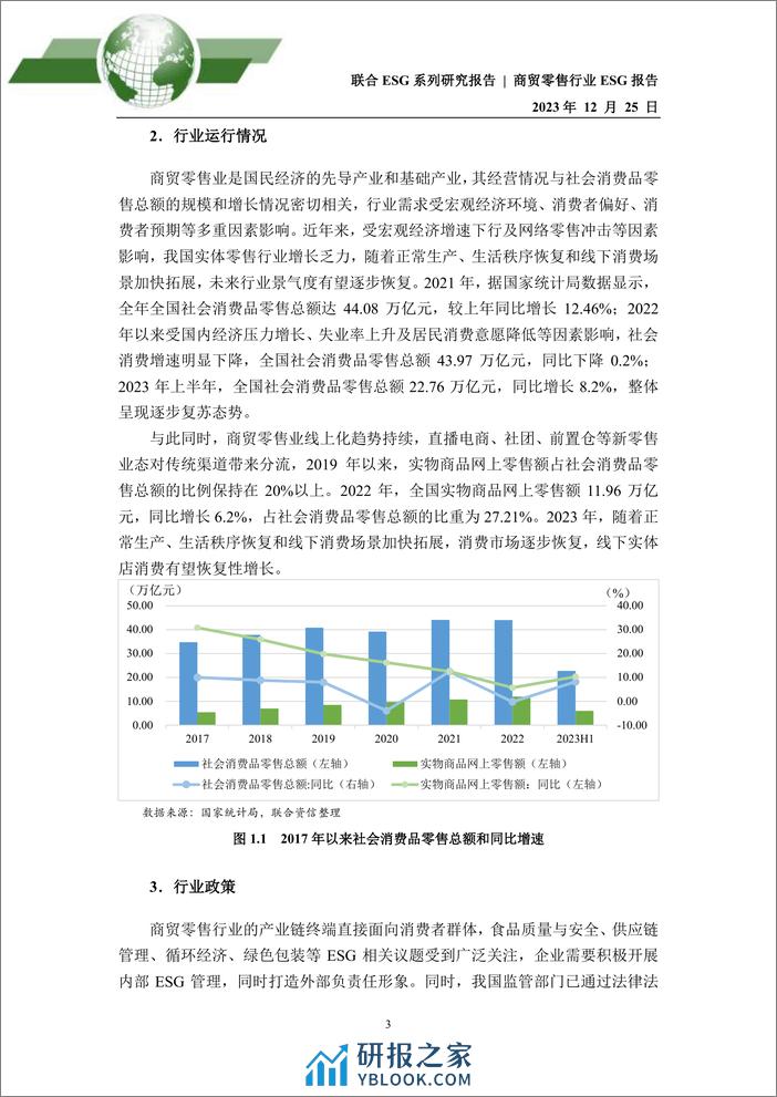 2023年商贸零售行业ESG评级分析报告 - 第3页预览图