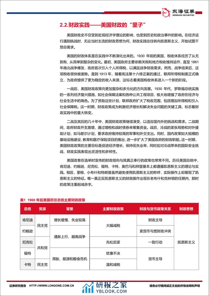 美国财政研究系列之一：美国财政，历史与趋势-240307-东海证券-19页 - 第5页预览图