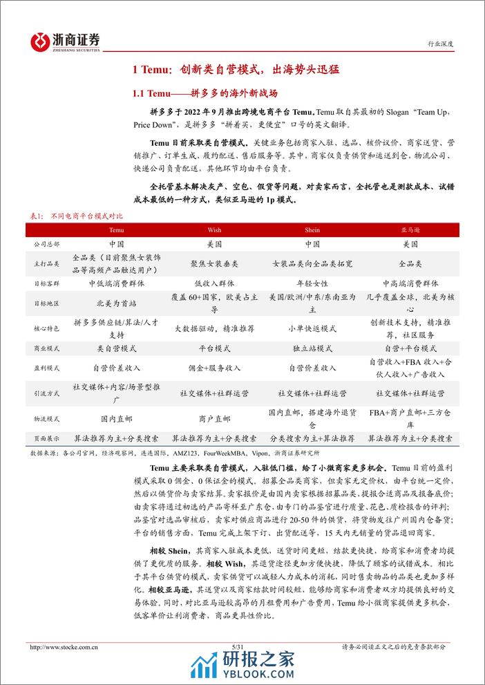 跨境电商行业深度系列：Temu破局，Amazon变局 - 第5页预览图