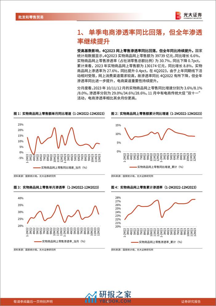 电商行业2023年年报总结：回归用户体验，提高平台性价比属性-240327-光大证券-16页 - 第4页预览图