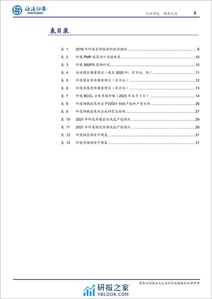 海外煤炭行业专题之一：印度—能源和钢铁消费有望带动煤炭需求持续增长-240307-海通证券-32页 - 第4页预览图