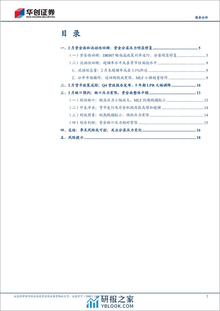 【债券分析】3月流动性月报：资金跨季风险或相对可控-240309华创证券-21页 - 第2页预览图