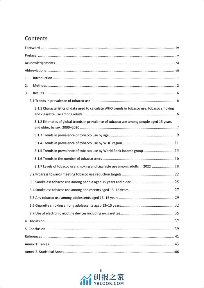 世界卫生组织：2000-2030年全球烟草使用趋势报告（英文） - 第4页预览图