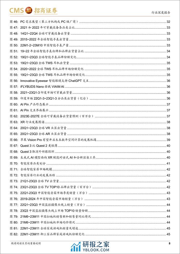 招商证券-消费电子行业深度跟踪报告：多维数据框架详解消费电子景气与创新趋势-240108 - 第8页预览图