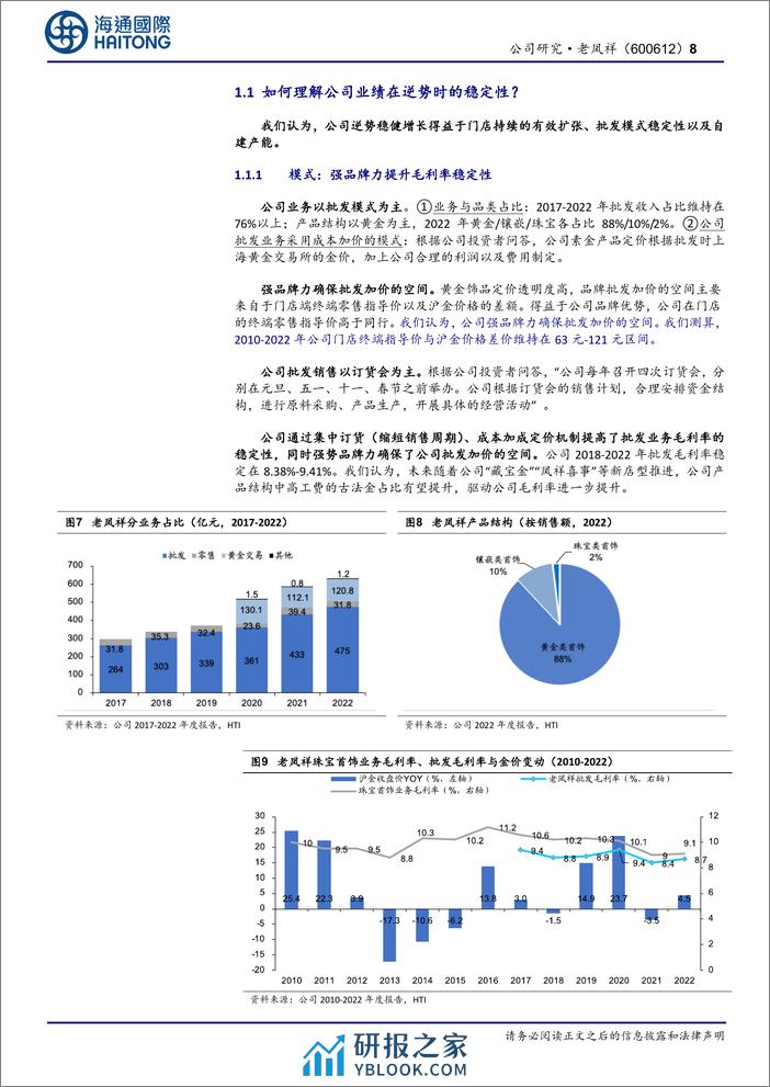 老凤祥-600612.SH-公司深度报告：百年珠宝龙头，好机制&强品牌加成渠道张力-20240403-海通国际-34页 - 第8页预览图