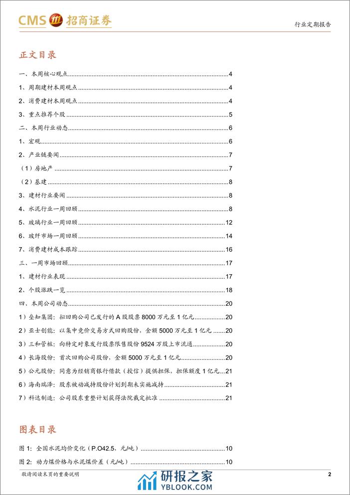 建材行业定期报告：标本兼治继续优化房地产政策，特别国债释放积极信号-240310-招商证券-22页 - 第2页预览图