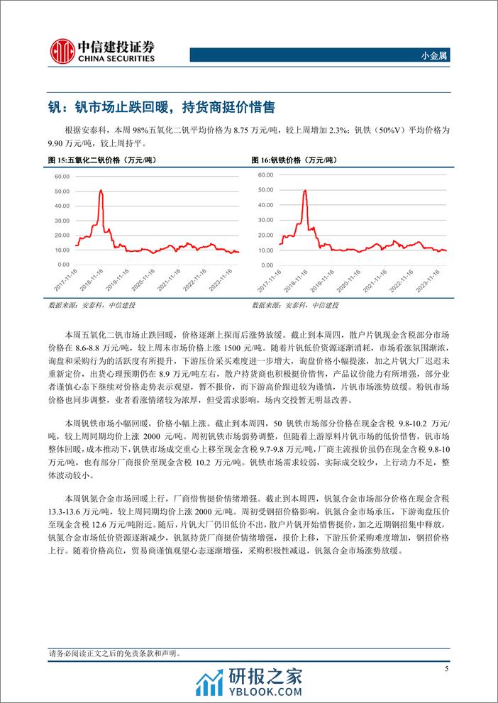 小金属行业：需求强劲钼价稳步上涨，光伏组件排产提升锑价蓄势待发-240310-中信建投-10页 - 第7页预览图