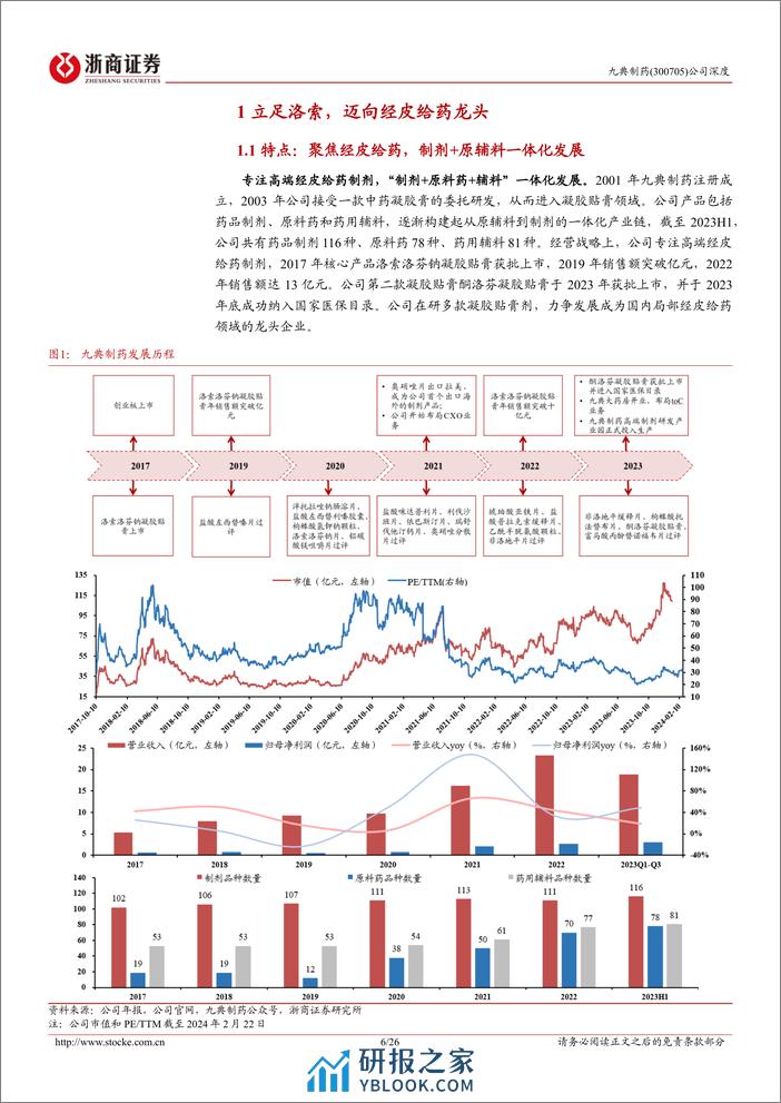 深度报告-20240306-浙商证券-九典制药-300705.SZ-九典制药深度报告_跨越式发展的经皮给药领先者_26页 - 第6页预览图