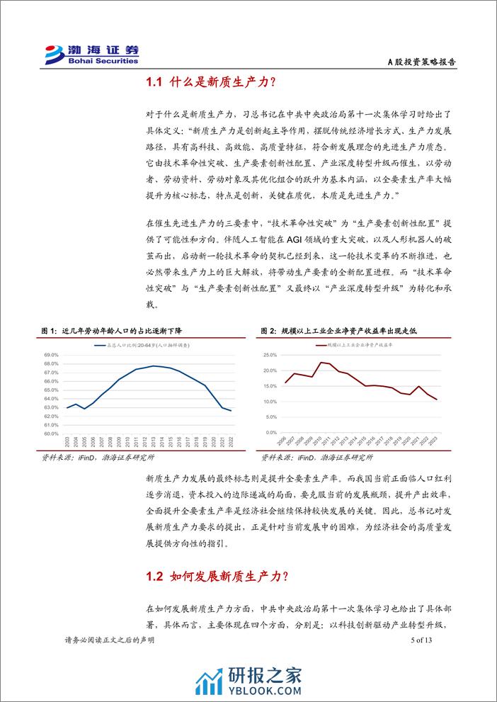 A股市场专题策略报告：加快培育新质生产力，推动大规模设备更新-240326-渤海证券-13页 - 第5页预览图