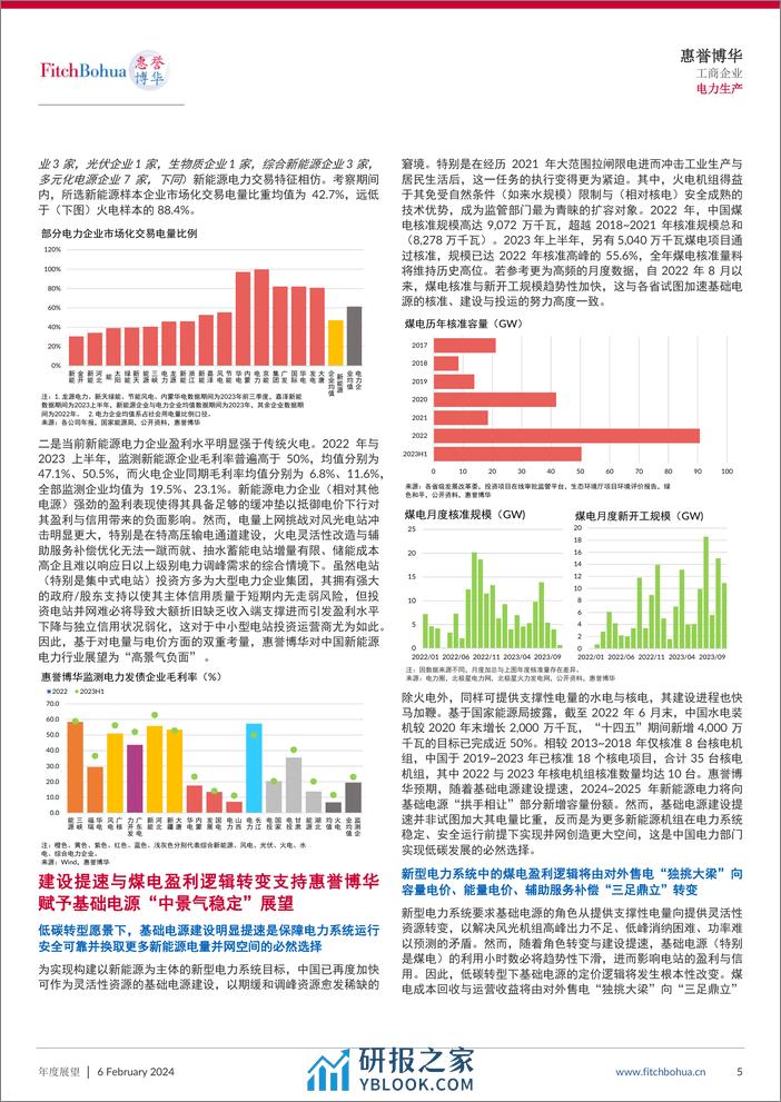 2024年信用展望：电力生产行业——新能源挑战浮现，基础电源利好落地-10页 - 第5页预览图