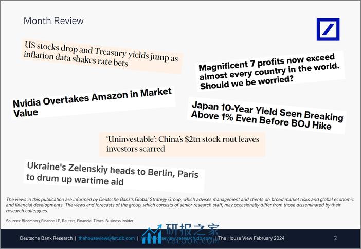 Deutsche Bank-The House View A balancing act-106598447 - 第2页预览图